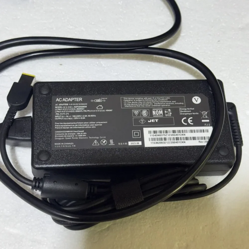 ADP200085M AC ADAPTER 20V 8.5A 170W Laptop Power Supply Charger